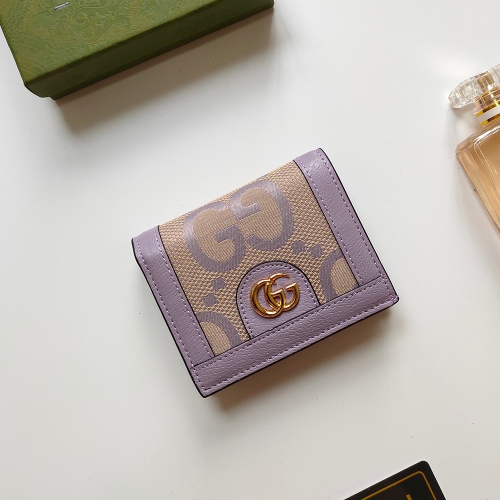 Gucci GG Marmont Jumbo GG Compact Wallet